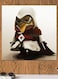 Minion Like Assassin's Creed Themed Printed MDF Wall Art White/Yellow/Red 30x30cm