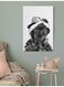 Hug Printed Wall Art White/Black 40x60cm