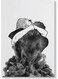 Hug Printed Wall Art White/Black 40x60cm
