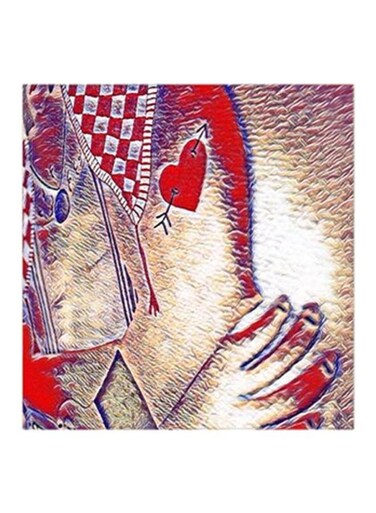 Abu Antar MDF Wall Art Multicolour 30x0.5x30cm