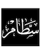 Sattam Printed Wall Art Black/White 30x30cm
