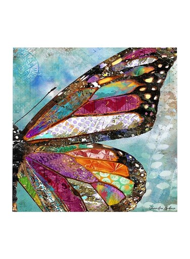 Moth MDF Wall Art Multicolour 30x30cm