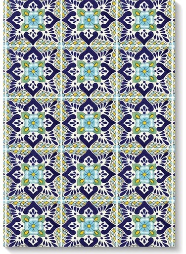 Decorative Printed Wall Art Yellow/Blue/Green 40x60cm