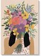 Flowers Girl Printed Wall Art Multicolour 40x60cm