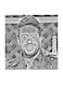 Mohamed Hamaki MDF Wall Art Multicolour 30x30centimeter