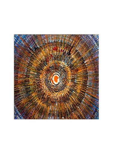 Colorful MDF Wall Art Multicolour 30x30cm