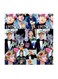 BTS Boy Band MDF Wall Art Multicolour 30x30centimeter