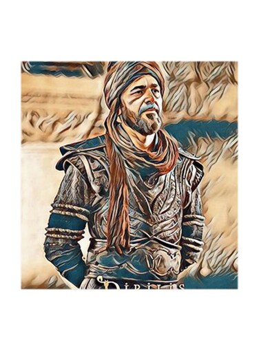 Ertugrul MDF Wall Art Multicolour 30x30centimeter