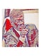 King Abdullah Of Jordan MDF Wall Art Multicolour