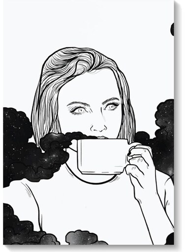 Woman Wall Art Multicolour 40x60cm