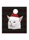 Woman Yelling At Cat MDF Wall Art Black/White/Green 30x30cm