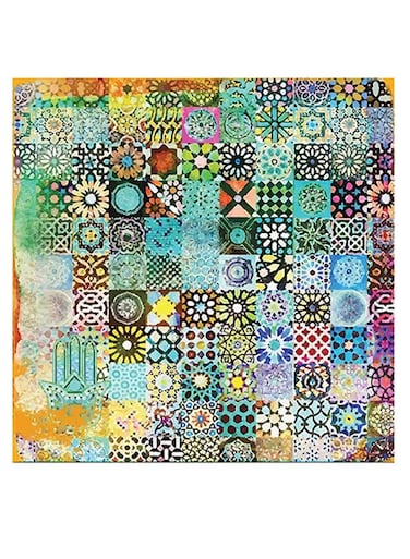 Patchwork Wall Art Multicolour 30x30cm