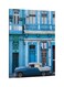 Old Car Printed Framed Canvas Wall Art Blue/White 60x80centimeter