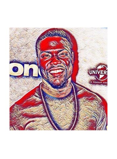 Kevin Hart MDF Wall Art Multicolour 30x30cm