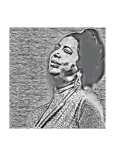 Umm Kulthum MDF Wall Art Multicolour 30x30cm