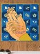 Virgo Themed Wall Art Blue/Yellow/Beige 30x30cm