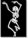 Skeleton Wall Art Multicolour 40x60cm