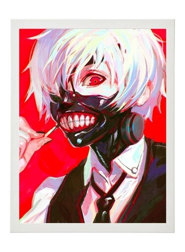 Digital Wall Art Poster Frame Tokyo Ghoul Ken Kaneki 30X40 cm