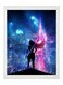 Digital Wall Art Poster Frame Neon City Lights 21X30 cm