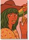 Woman Modern Wall Art Multicolour 40x60cm