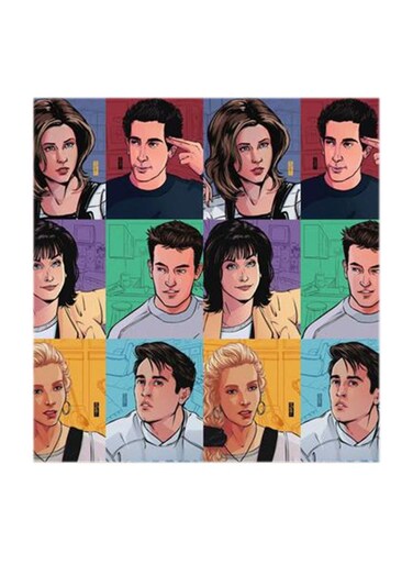 Friends MDF Wall Art Multicolour 30x30centimeter