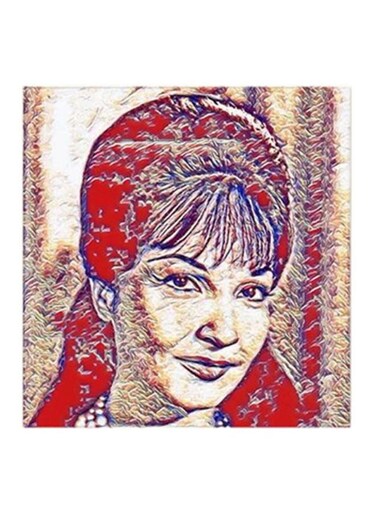 Shadia MDF Wall Art Multicolour 30x30cm