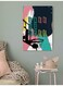 Ball Is Life Printed Wall Art Multicolour 40x60cm