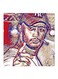 Mohamed Ramadan MDF Wall Art Red/Beige 30 x 5 x 30cm