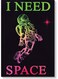 I Need Space Themed Wall Art Multicolour 40x60cm