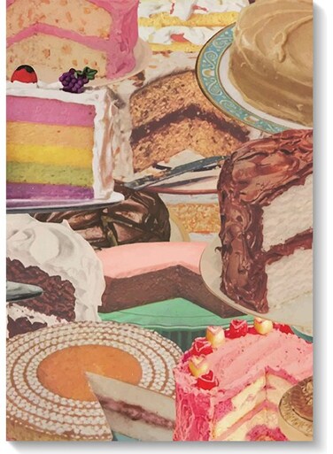 Cake Wall Art Multicolour 40x60cm