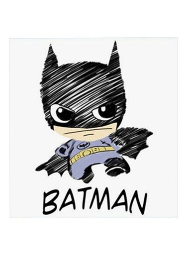 Batman MDF Wall Art Multicolour 30x30centimeter