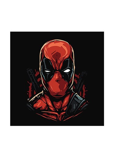 Deadpool MDF Wall Art Multicolour 30 X 30cm