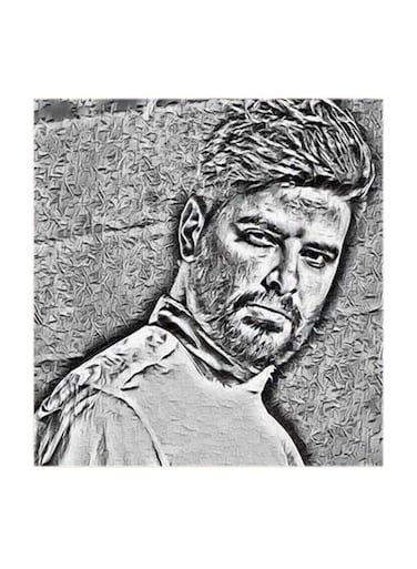 Nassif Zeytoun MDF Wall Art Multicolour 30x30centimeter