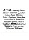 Quote Artist Themed Wall Art White/Black 30x30cm