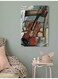 Violin Wall Art Multicolour 40x60cm