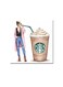 Coffee Lover Wall Art Painting Multicolour 30 x 30cm