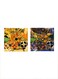 2-Pieces Islamic Motifs Mdf Wall Art Multicolour 30x30cm