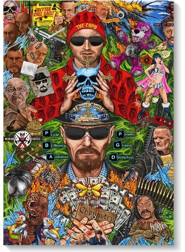 Breaking Bad Wall Art Multicolour 40x60cm