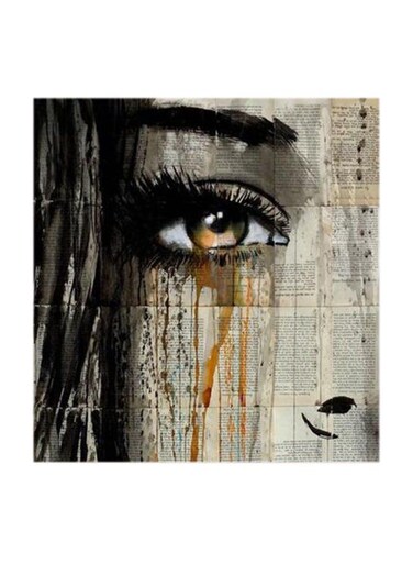 Crying Woman MDF Wall Art Multicolour 30x30centimeter