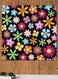 Flowers Themed Printed MDF Wall Art Multicolour 30x30cm