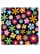 Flowers Themed Printed MDF Wall Art Multicolour 30x30cm