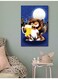 Owl Wall Art Multicolour 40x60cm