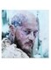 Ragnar Vikings Series Themed Wall Art Blue/White/Purple 30x30cm