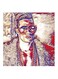 Mohamed Ramadan MDF Wall Art Multicolour 30x30cm
