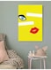 Facial Features Wall Art Multicolour 40x60cm
