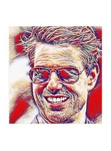 Tom Cruise MDF Wall Art Multicolour 30x30centimeter