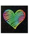 Love&rsquo;s Heart Themed Wall Art Black/Yellow/Red 30x30cm