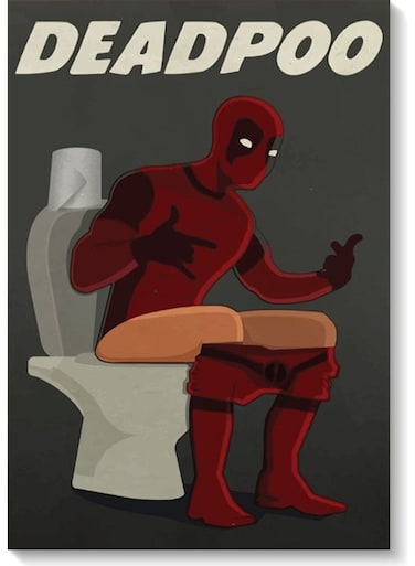 Deadpool Wall Art Multicolour 40x60cm