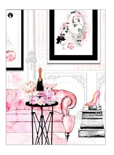 Printed Decorative Wall Art Plate Multicolour 20cm