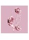 Flowers Printed Wall Art Pink 30x30cm